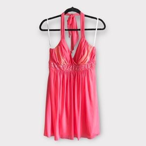 Rampage, Barbiecore, Y2K, prom, party evening dress, embroidery beads sequins